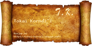 Tokai Kornél névjegykártya